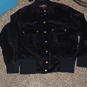 WAH Black Velvet Jacket with Gold Buttons 22